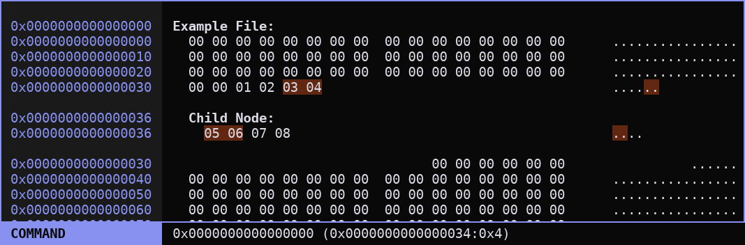 A screenshot showing an address selection.